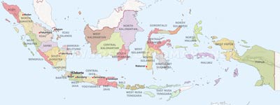 Indonesia political map