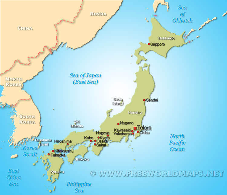 Japan Political Map