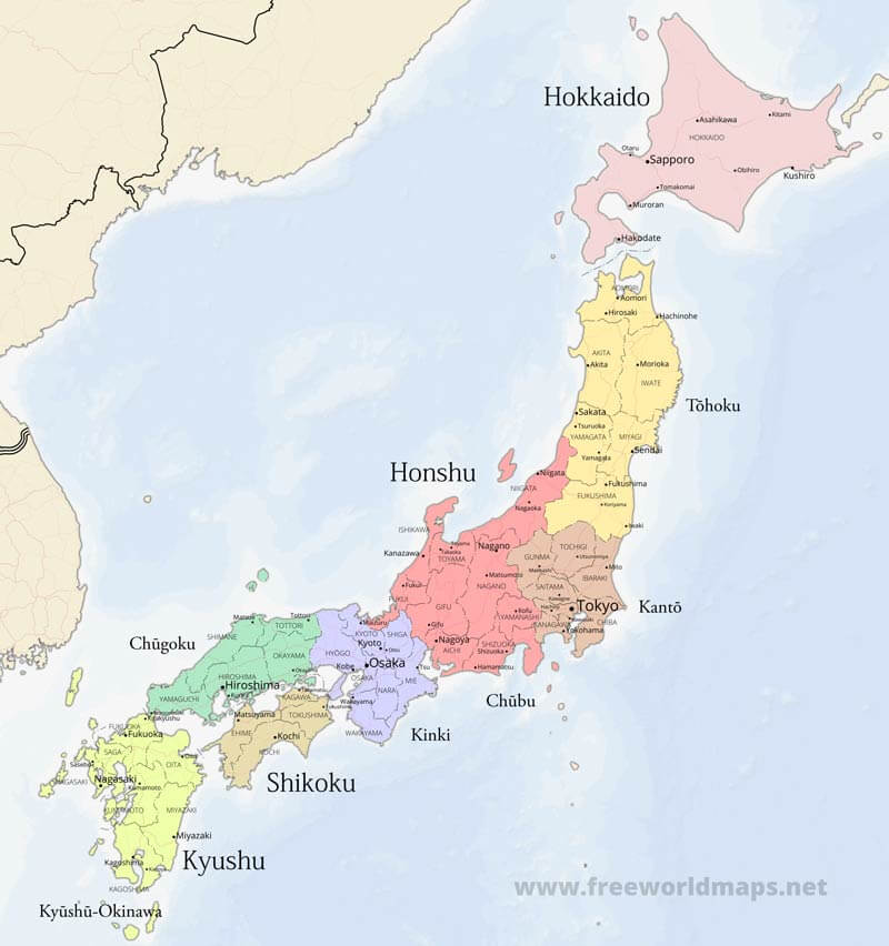 Japan Political Map