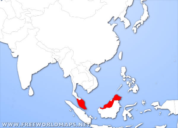 Malaysia location in Asia