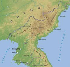 North Korea geographical features