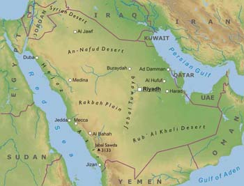 Saudi Arabia geography