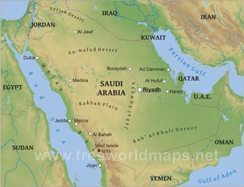 Saudi Arabia physical features