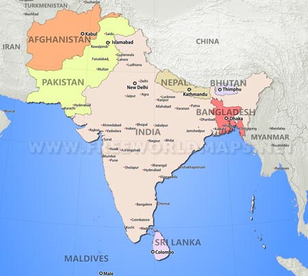 South Asia cities