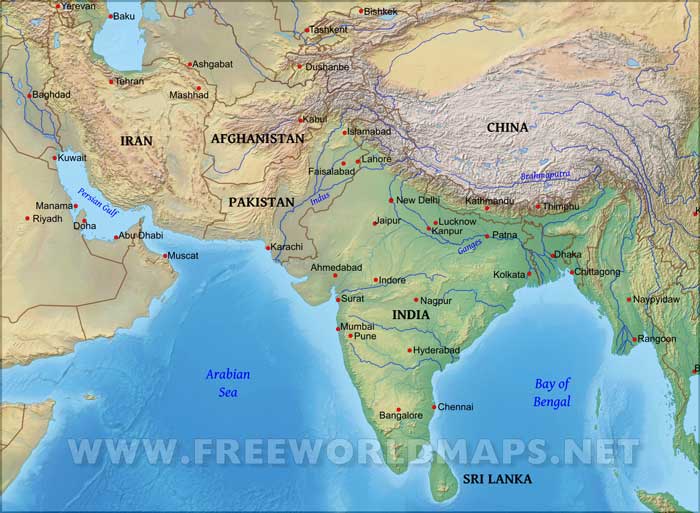 South Asia geography South Asia geography
