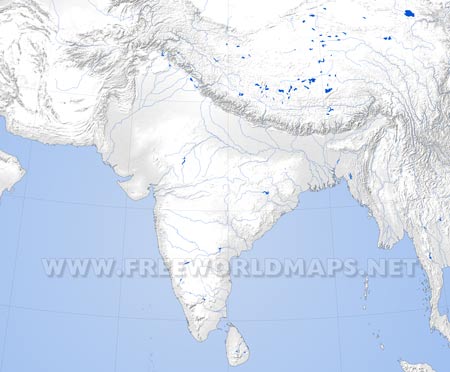 Relief map of South Asia Relief map of South Asia