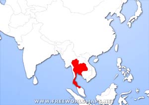 Thailand location map