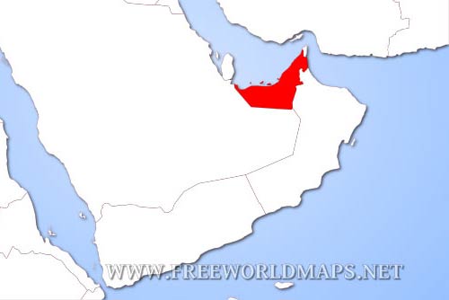 United Arab Emirates location map