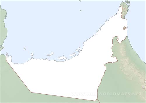 United Arab Emirates printable HD map