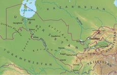 Uzbekistan geographical features Uzbekistan geographical features