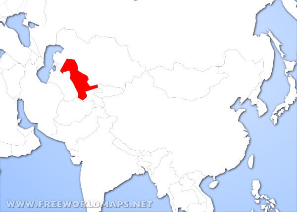 Uzbekistan location in Asia Uzbekistan location in Asia