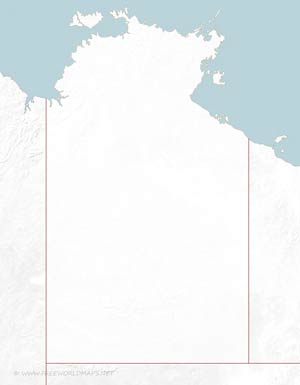 Northern Territory blank map HD