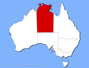 Northern Territory location map