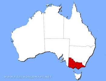 Victoria location map