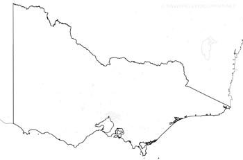 Victoria outline map HD