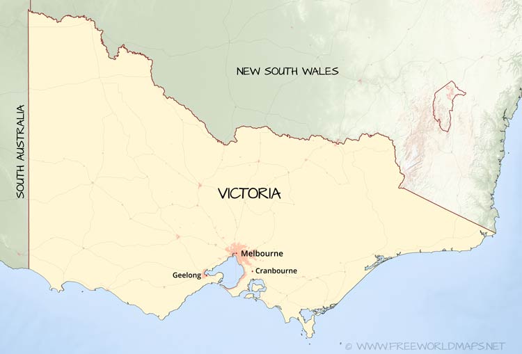 Victoria map
