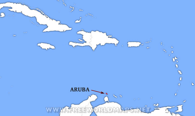 Aruba location map