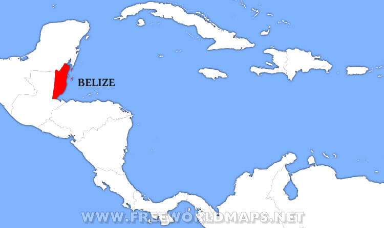 Belize location map