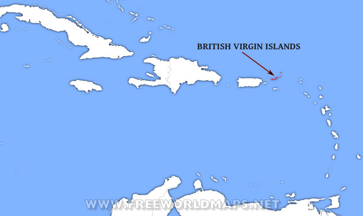 British Virgin Islands location map