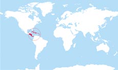 Central America location map