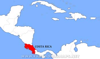 Costa Rica location map