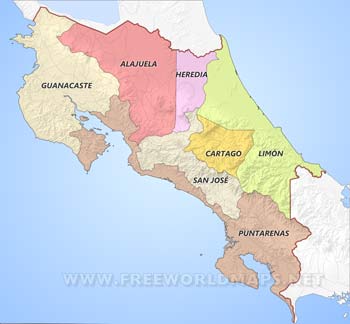 Costa Rica provinces