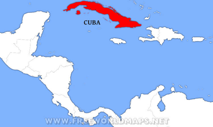 Cuba location map