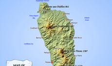 Dominica map Dominica map
