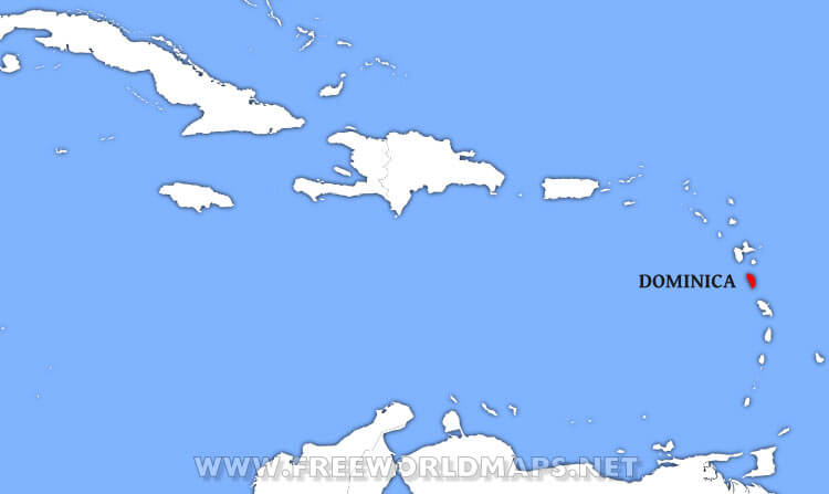 Dominica location map Dominica location map