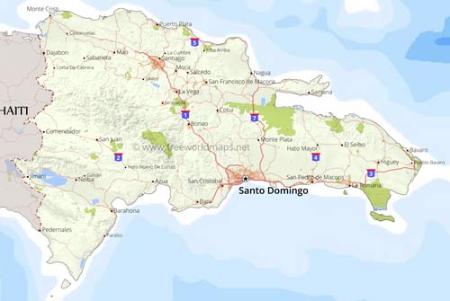 Dominican Republic political maps