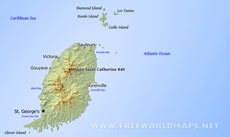 Grenada map