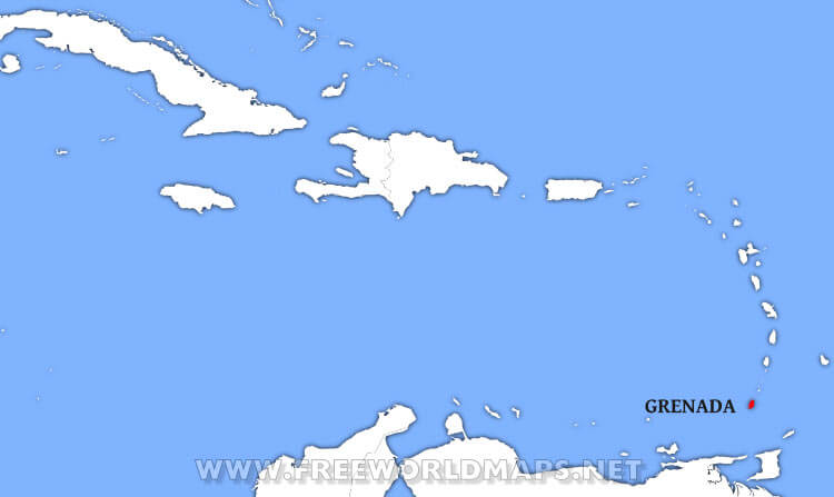 Grenada location map
