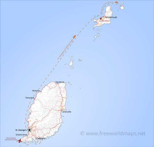 Grenada road network