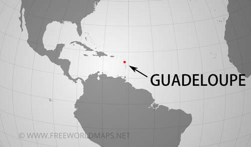 Guadeloupe location map