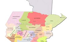 Guatemala political map