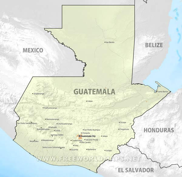 Guatemala Map