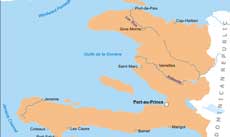 Haiti political map