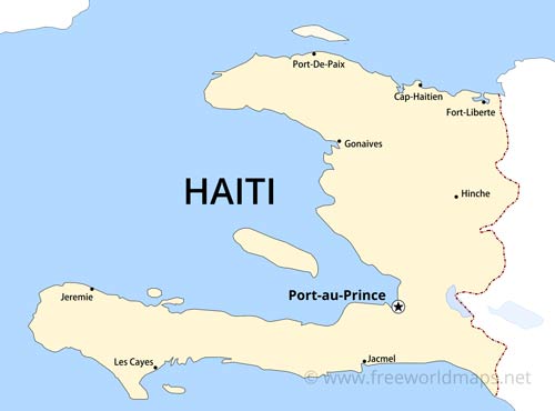 Haiti simple map