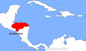 Honduras location map