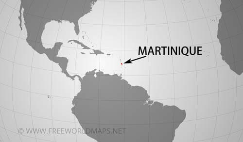Martinique location map