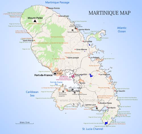 Martinique tourist attractions