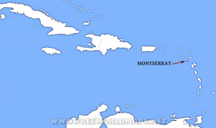 Montserrat location map