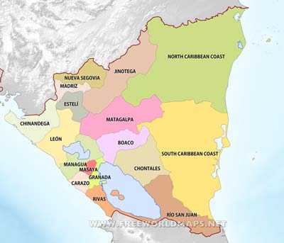 Nicaragua departments