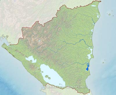 Nicaragua HD map