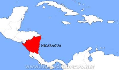 Nicaragua location map