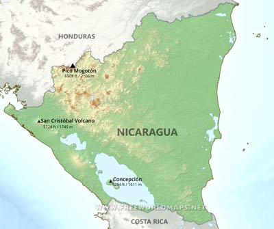 Nicaragua mountains