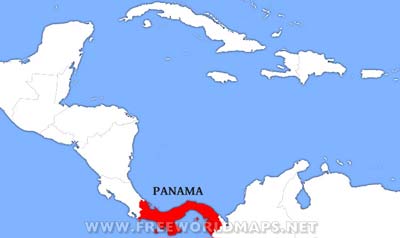 Panama location map
