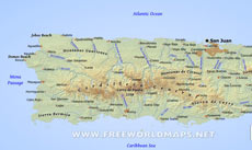 Puerto Rico map
