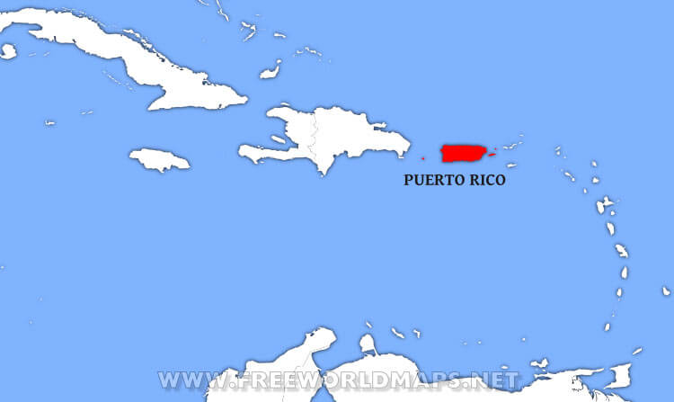 Puerto Rico location map