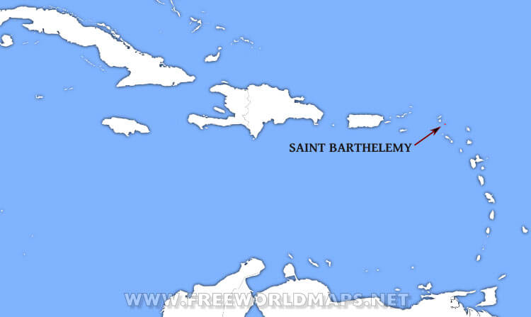 Saint Barthélemy location map